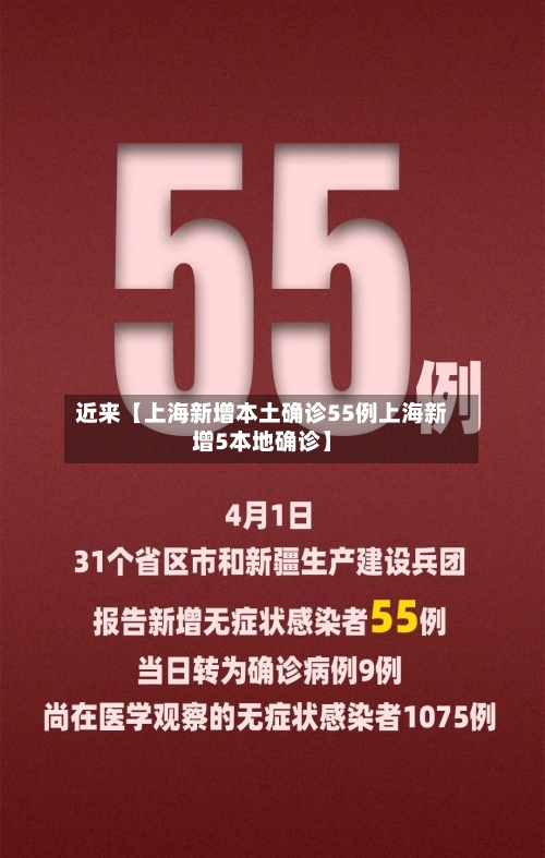 近来【上海新增本土确诊55例上海新增5本地确诊】