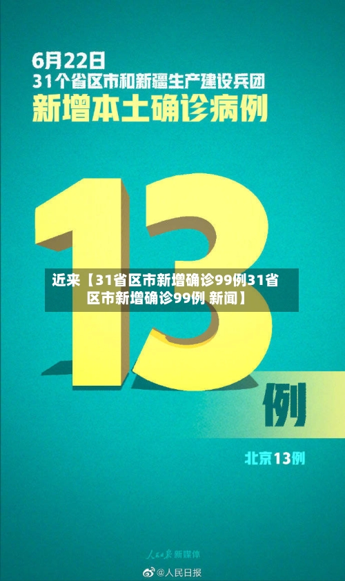 近来【31省区市新增确诊99例31省区市新增确诊99例 新闻】