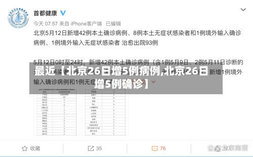 最近【北京26日增5例病例,北京26日增5例确诊】-第2张图片