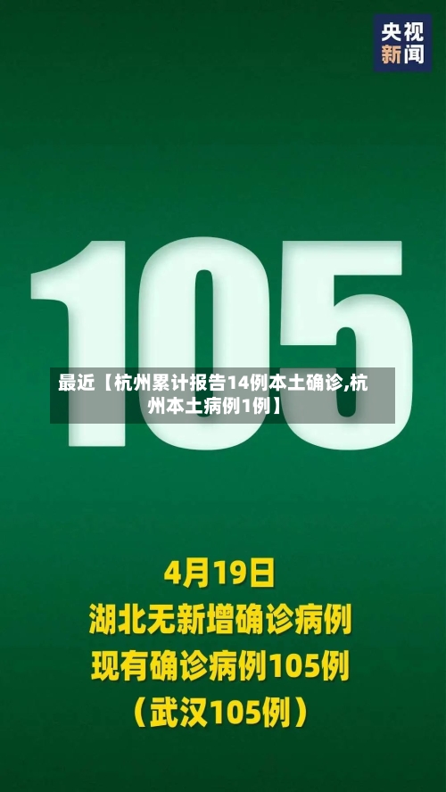 最近【杭州累计报告14例本土确诊,杭州本土病例1例】