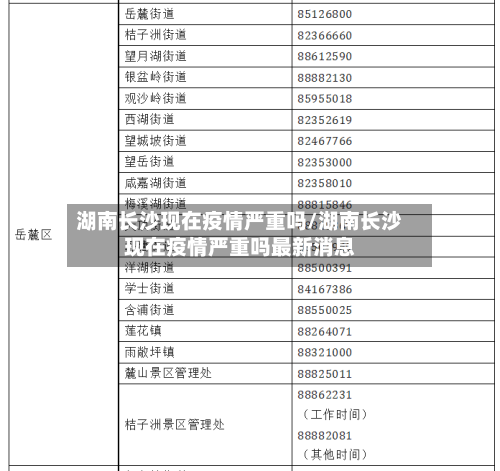 湖南长沙现在疫情严重吗/湖南长沙现在疫情严重吗最新消息