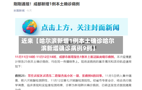 近来【哈尔滨新增1例本土确诊哈尔滨新增确诊病例9例】
