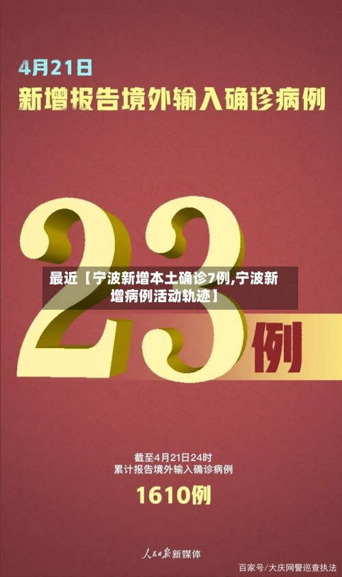 最近【宁波新增本土确诊7例,宁波新增病例活动轨迹】