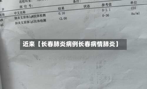 近来【长春肺炎病例长春病情肺炎】-第2张图片