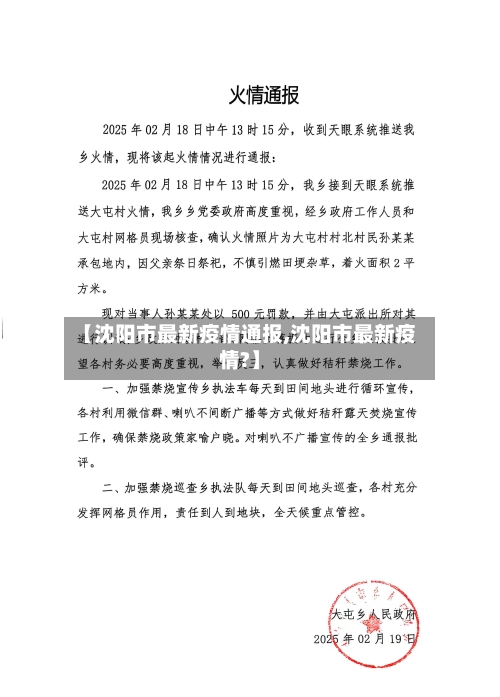 【沈阳市最新疫情通报,沈阳市最新疫情?】-第3张图片