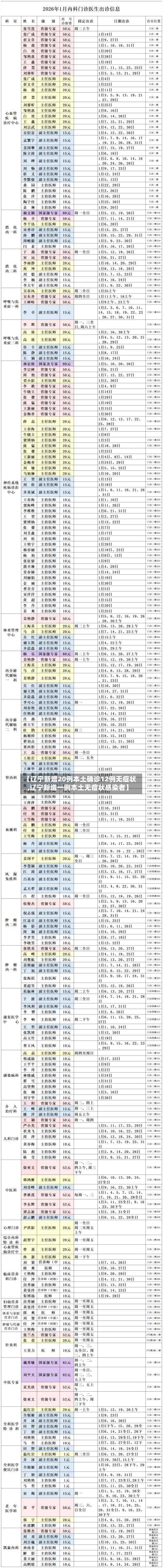【辽宁新增20例本土确诊12例无症状,辽宁新增一例本土无症状感染者】-第3张图片