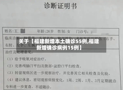 关于【福建新增本土确诊55例,福建新增确诊病例15例】