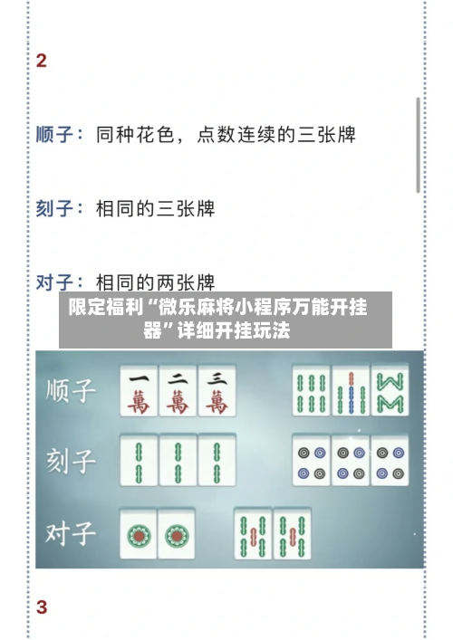 限定福利“微乐麻将小程序万能开挂器”详细开挂玩法-第3张图片