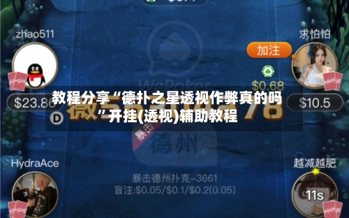 教程分享“德扑之星透视作弊真的吗”开挂(透视)辅助教程-第2张图片