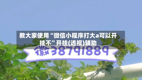 教大家使用“微信小程序打大a可以开挂不”开挂(透视)辅助-第3张图片
